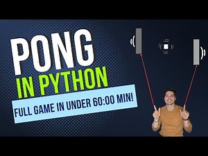 How to Code Classic PONG in Python and Pygame! FULL GAME BUILT IN UNDER AN HOUR!