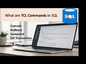 tcl commands in sql | commit and rollback command in sql