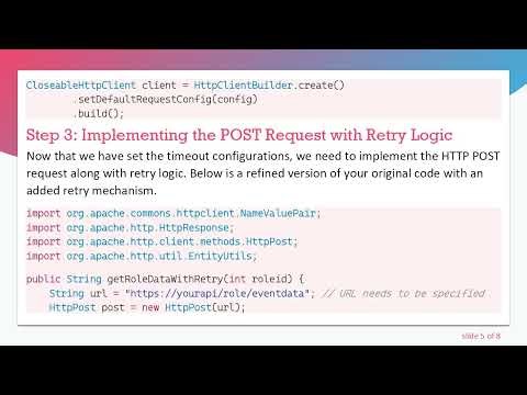 How to Rerun HTTP POST Requests in Java for Long Response Times