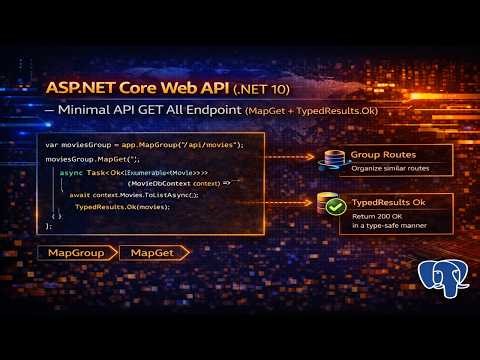 26. ASP.NET Core Web API (.NET 10) - Minimal API GET All Endpoint (MapGet + TypedResults.Ok)