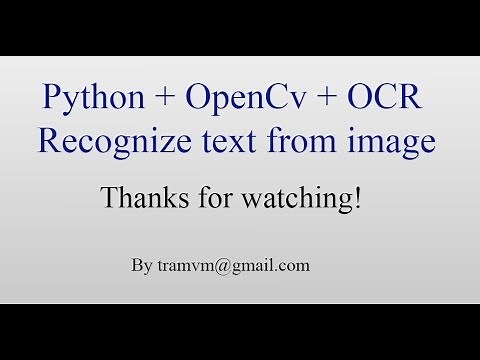 How to recognize text from image with Python OpenCv OCR ?