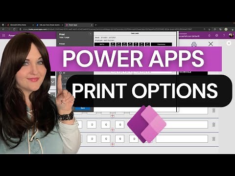 Power Apps Print Options