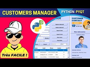 Gestionnaire Des Clients En Python PyQt5 __Part3__ : Base de données