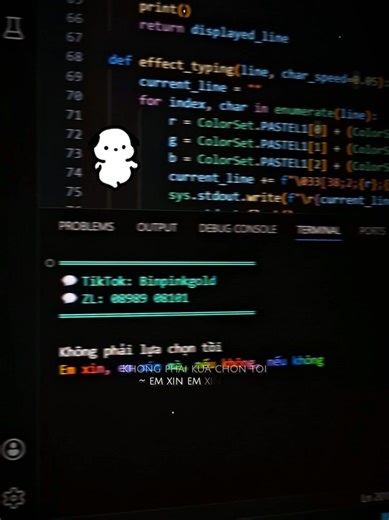 Hong iu ai khác ngoài anhhhhhh #lyrics #music #code #fyp #python