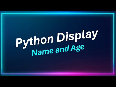 write a python program to input your name and age and display them