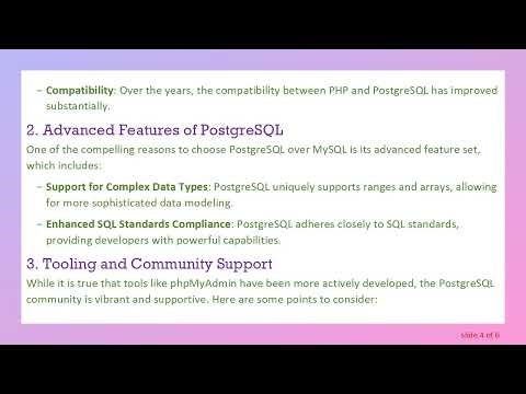 Exploring PHP with PostgreSQL: A Practical Guide for Developers