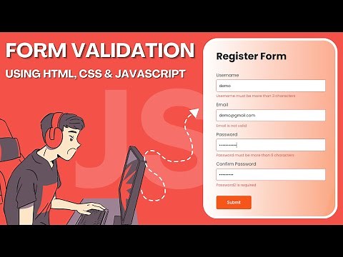 JavaScript Form Validation | How To Make Form Validation Using JavaScript | JavaScript Project