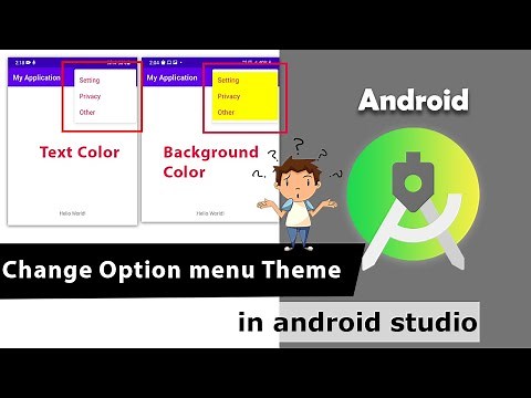 How to Change background & Text color for option menu | Popup theme | option menu theme|Part 4 | #53