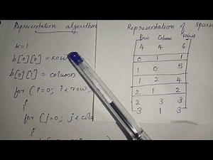 Sparse Matrix in Data Structure