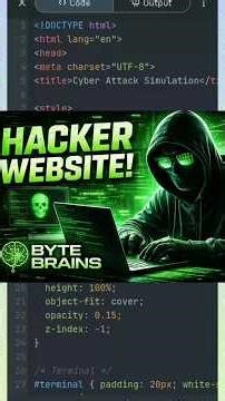 “Don’t Open This Website 😨 | Hacker Simulation Using HTML & JS”