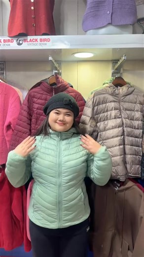 2 in 1 reversible Down jacket available #namastecollection