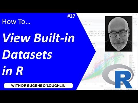 How To... View Built in Datasets in R #27