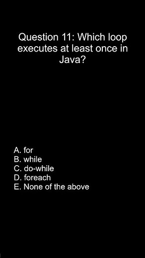 Java Programming MCQ | Question [11] | Test Your Java Skills