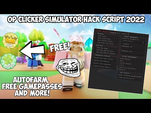 NEW ROBLOX CLICKER SIMULATOR *OP* HACK SCRIPT PASTEBIN 2022 (UNPATCHED) 🔥🔥🔥