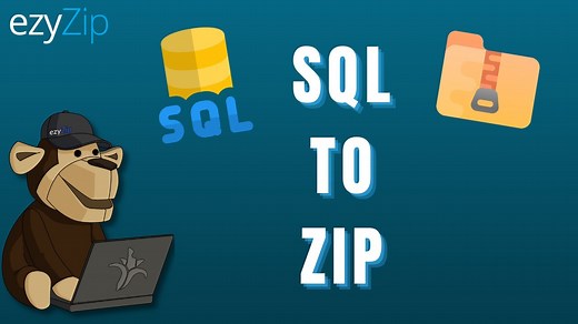 Convert SQL to ZIP Online (No Upload - 100% Private)