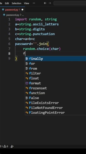 Build a Strong Password Generator in Python 💻 #coding #python #programming #programminglanguage