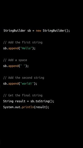 Java StringBuilder Made Easy: How to Use StringBuilder for Efficient String Manipulation | Tutorial