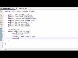 Intermediate Java Tutorial - 50 - Creating the GUI for the Client Video Lecture - Computer Science Engineering (CSE)