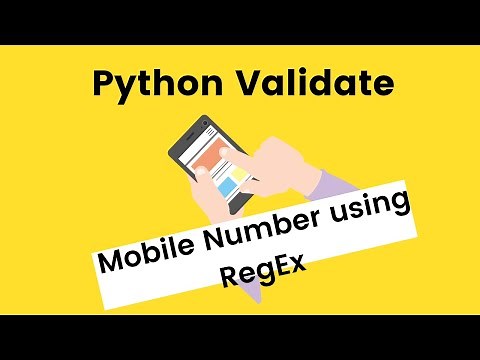 #11 Python Validate Mobile Number using RegEx