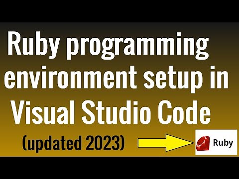 Ruby programming environment setup in Visual Studio Code