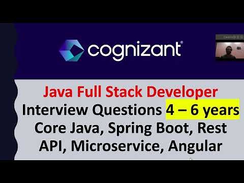Cognizant for Java Full Stack Developer | Interview Questions | 4 - 6 year Experience | [Selected]