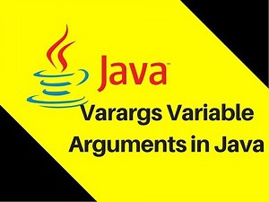 6.14 How to use Varargs Variable Arguments in Java Tutorial Lecture