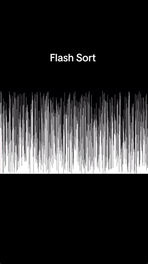 Part 56 | How algorithms think: Flash Sort #algorithms #sorting #satisfyingvideos #computerscience #fyp