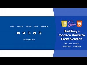 Creating a Simple Footer With Flexbox | Build a Modern Responsive Website From Scratch - #11