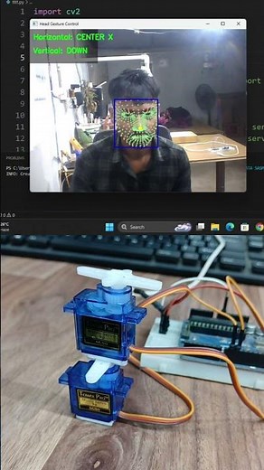 Arduino and Python OpenCV Project #shorts #arduino #python #opencvpython #opencv