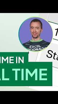 How to display time in real time in Excel