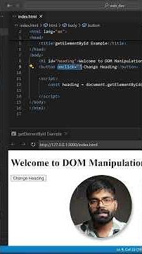 ✅ using getElementById in JavaScript 🔥