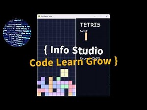 Learn to Create Tetris Game in Python using pygame | Python small game Project for beginners #python