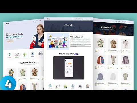 Build and Deploy Ecommerce Website Using HTML CSS JavaScript | Responsive Website Part 4