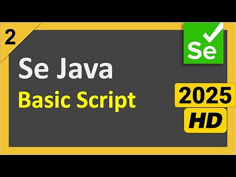 Write and Run 1st Basic Selenium Java Script | Step by Step