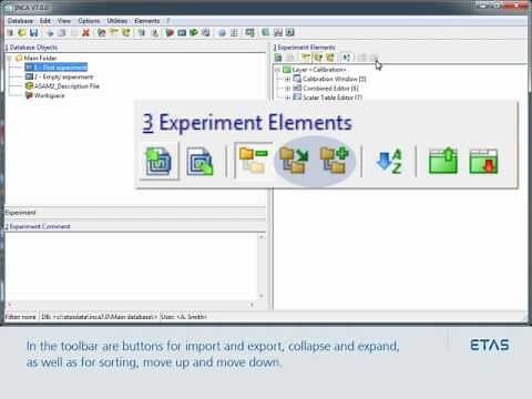 ETAS INCA V7 - Experiment Reconfiguration in the Database Manager