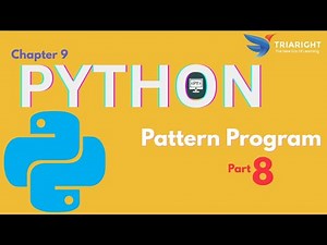 PYTHON – Chapter 9 | Pattern Program – Part 8 | Advanced Star & Number Patterns