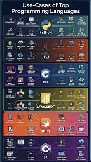 Top Programming Languages and Their Use-Cases: A Complete Guide! 🚀💻