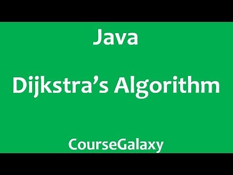 Dijkstra's Algorithm In Java ( Theory + Code Implementation )