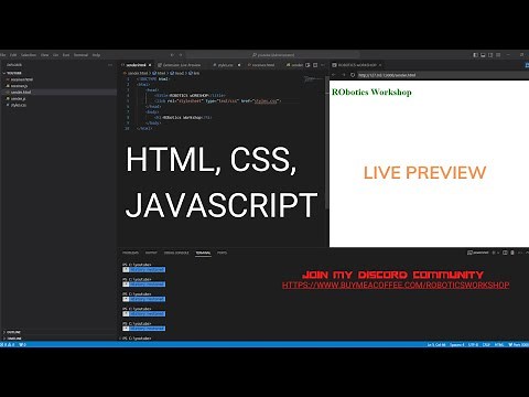 Live Preview Of Webpage in Visual Studio Code | Html | CSS | JavaScript