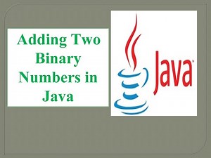 add two binary numbers in java | java tutorial for beginners