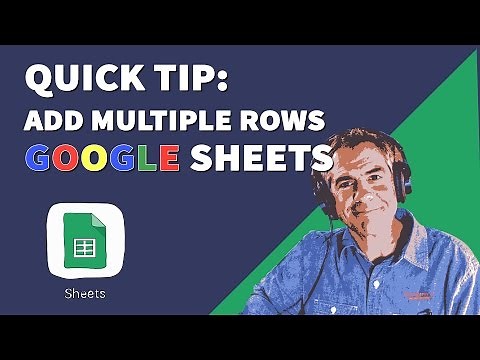 Quick Tip: How To Add Multiple Row in Google Sheets