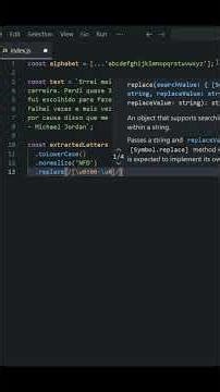 Encontrando as letras NÃO usadas em um texto com JavaScript! #coding #js