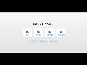 🛠️ Create a Countdown Timer App with HTML, JavaScript & Bootstrap || ⏳Day-Hour-Minute-Second Setup