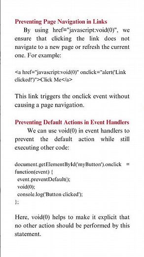 JavaScript void(0) Explained: No More Unwanted Redirects | #JavaScript | #Void0