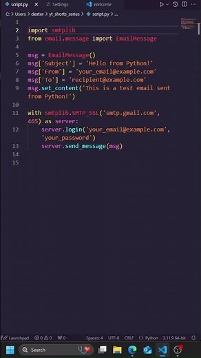 Python in 60 seconds: Using Python to Send Emails