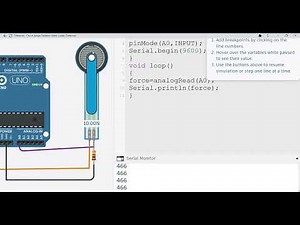 Force Sensor Interfacing Tinkercad Arduino Tutorial Step by Step Guide