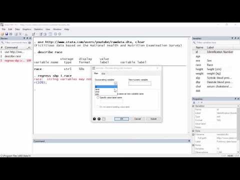 Data management: How to convert categorical string variables to labeled numeric variables