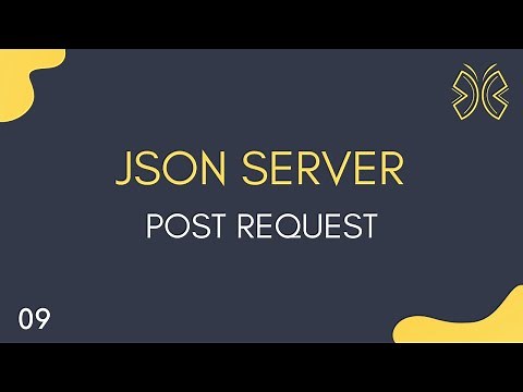 JSON Server Tutorial - 9 - POST Request