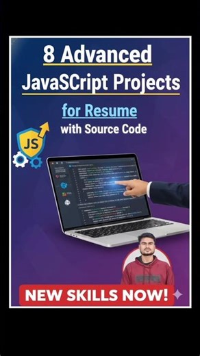 8 JavaScript Projects That Will Boost Your Resume in 2026 🚀 | #javascript #projects #shorts