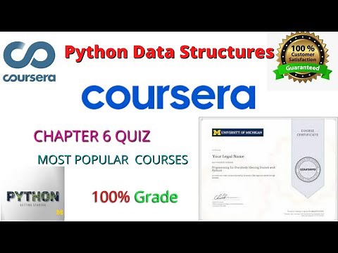 Coursera: Python Data Structures Chapter 6 QUIZ answers